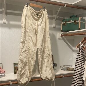 Wild Fable Cream Drawstring Joggers Brandy Tank Bundle